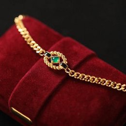 Bracciale a catena Luxe con onice verde