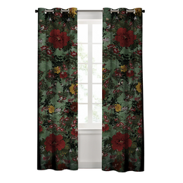 GREEN BIRD CURTAIN