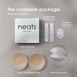 Neats Grippy Silicone Nipple Covers - 1 pair (Caramel)
