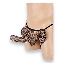 Kinky Pleasure - T037 - Olifant Men Slip Panter Print - One Størrelse