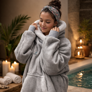 Spa & well-being poncho β ultra soft β warmth and comfort β ideal relaxation β universal size