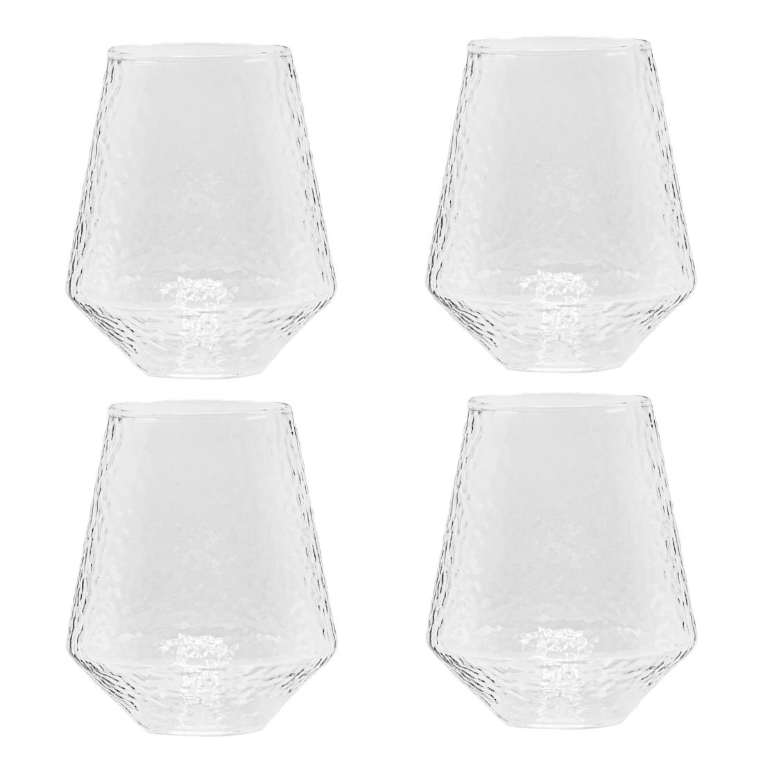 Water glasses Claude, set of 4, clear