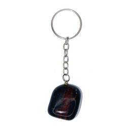  Onyx keychain with tumbled stone design, suitable for everyday use.