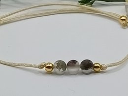 Pulsera de piedras preciosas de cuarzo incluida, Ø 4 mm