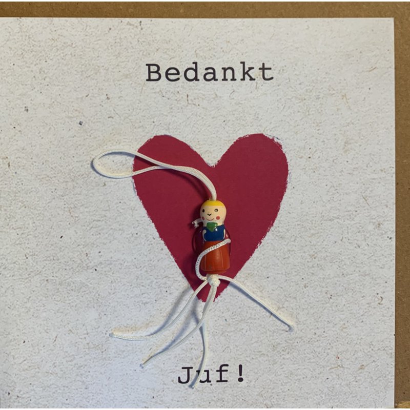 Greeting card thank you teacher