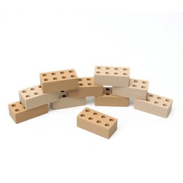 Blocs de construction - 10 pièces (choix de 3 combinaisons de couleurs)
