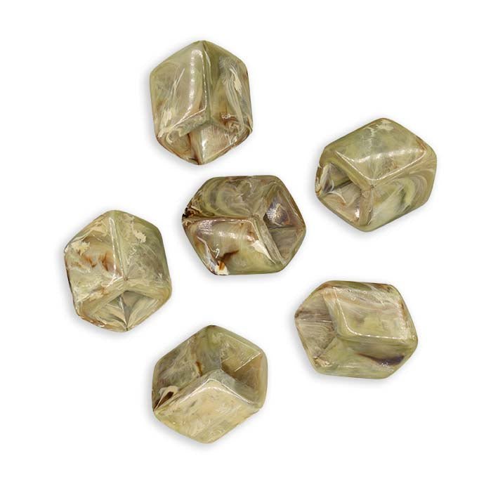 Würfelhänger Khaki, glänzend