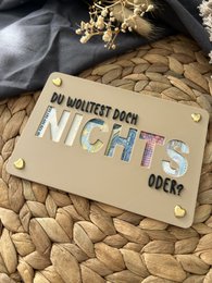 Money gift card - creative packaging for money gifts - financial injection, thank you & gift idea Thank you You didn't want anything