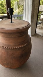 Terracotta rustik gulvlampe N°54