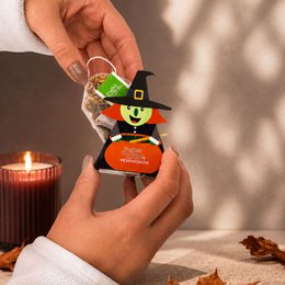 ETS - Hexe "Hexenschuss", Halloween Geschenk, BIO Tee, 1 Pyramidenbeutel