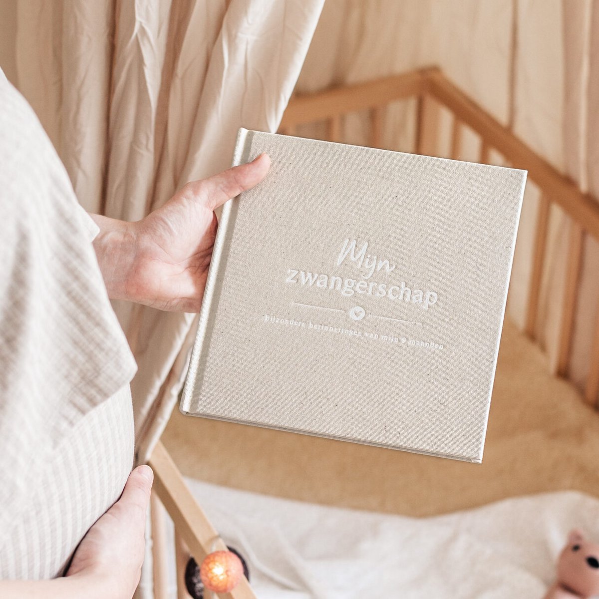 Fyllbooks Mi diario de embarazo - Lino Beige
