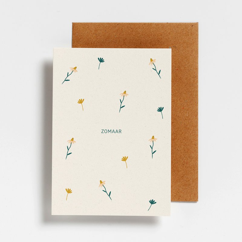 POSTCARD - BLOEMEN ZOMAAR