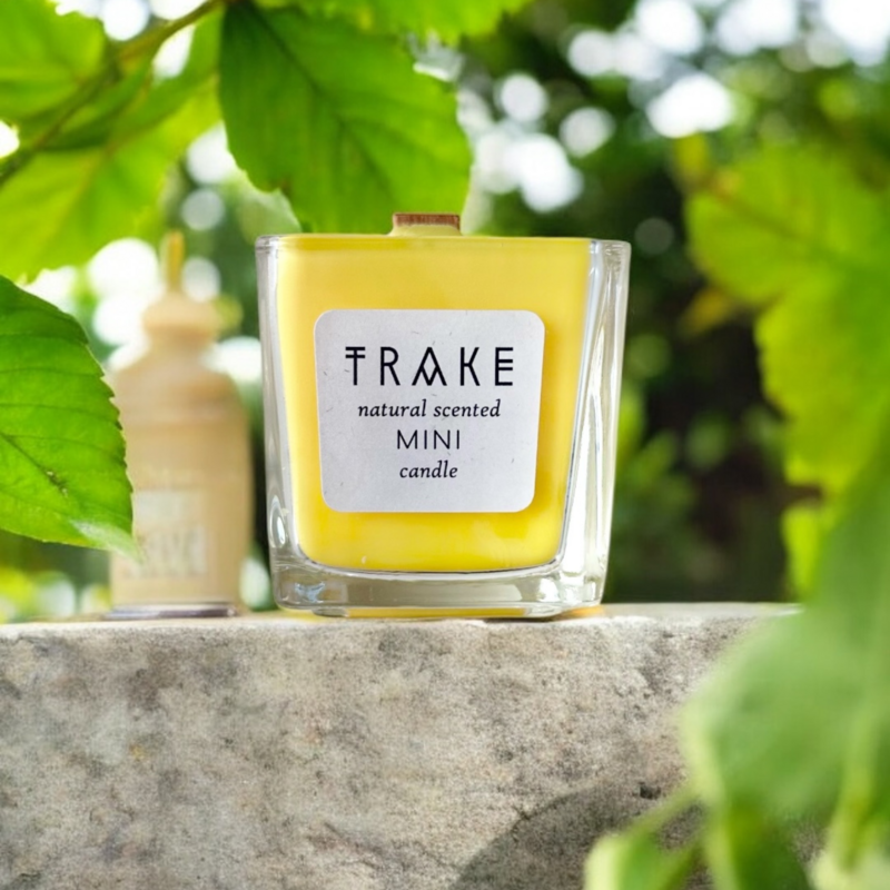 Mini Summer Candle - Sage, Jasmine, Orange & Lavender | Handgegoten soja-was in de pot met een reisgrootte