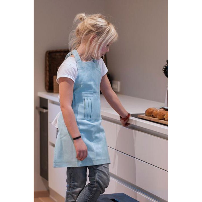 Olli children's apron Blue