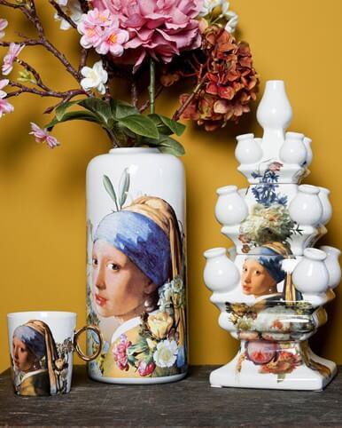 Tulpenvaas Stapelgekte - Vermeer - 40 cm
