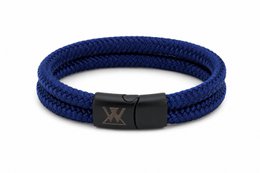 Touw armband 12mm - Caesar collectie | Editie zwart