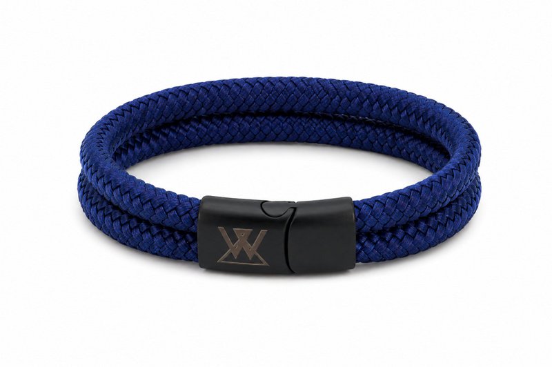 Touw armband 12mm - Caesar collectie | Editie zwart