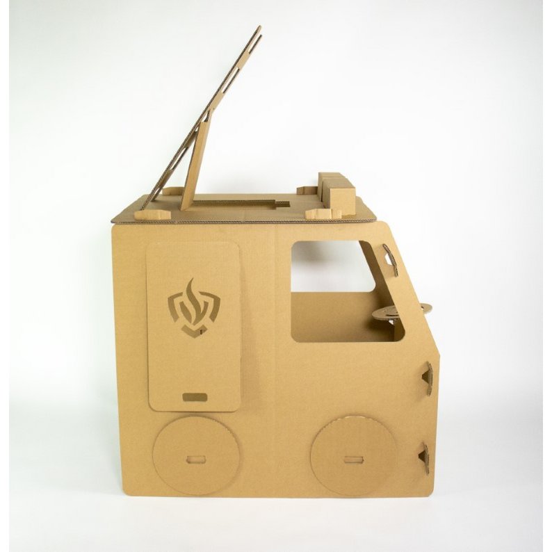Camion de pompier en carton