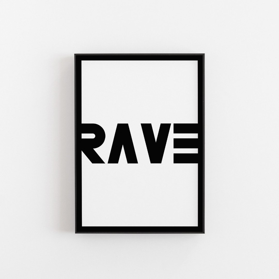 Black Rave - Kunst aan de muur
