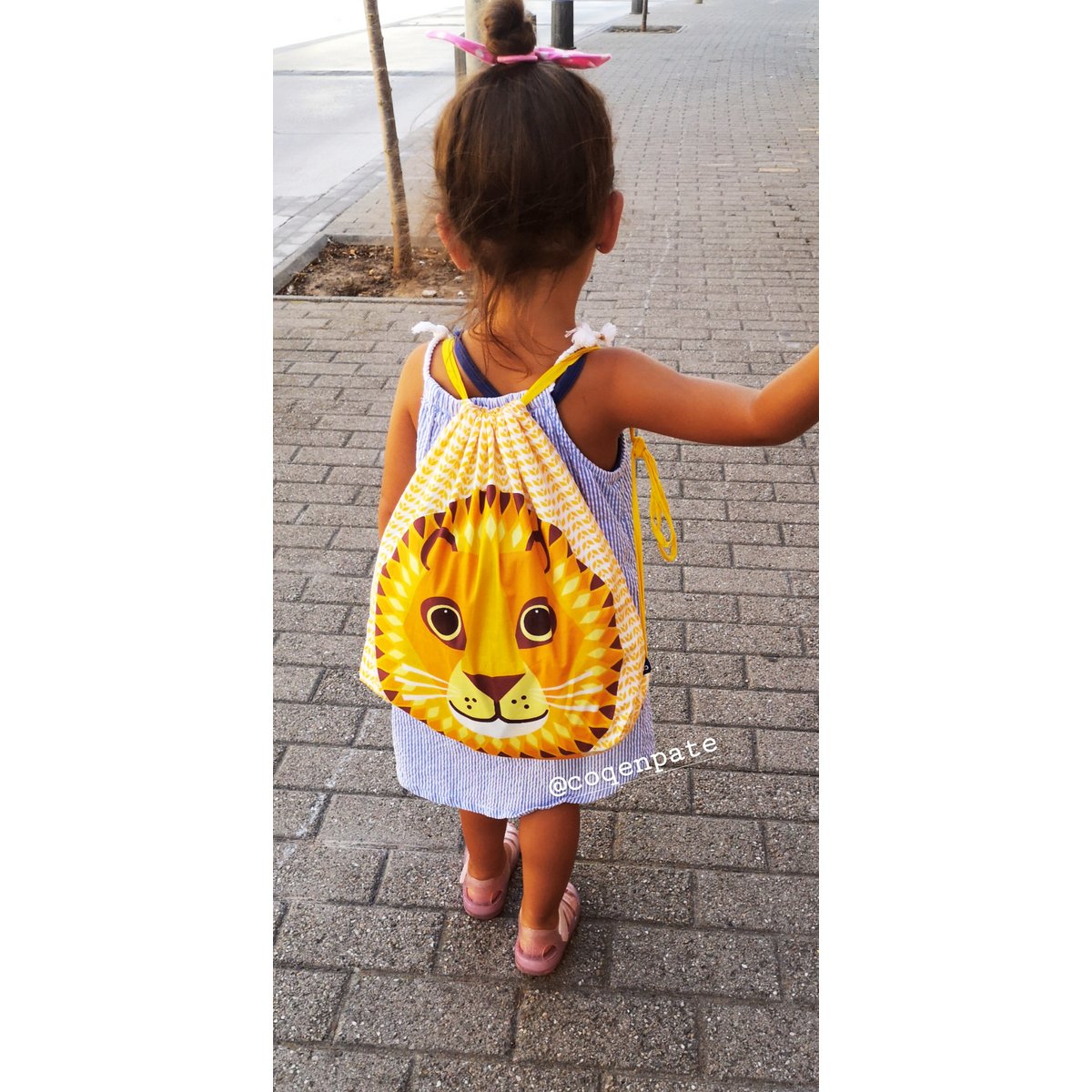 Sac d'activité enfant, coton bio,  Lion
