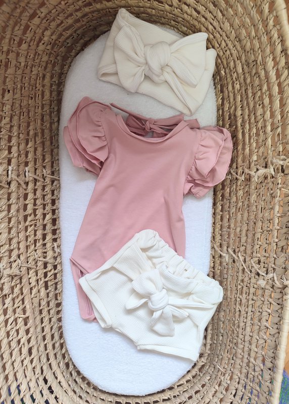 Cremeweißes Boho geknotetes Stirnband