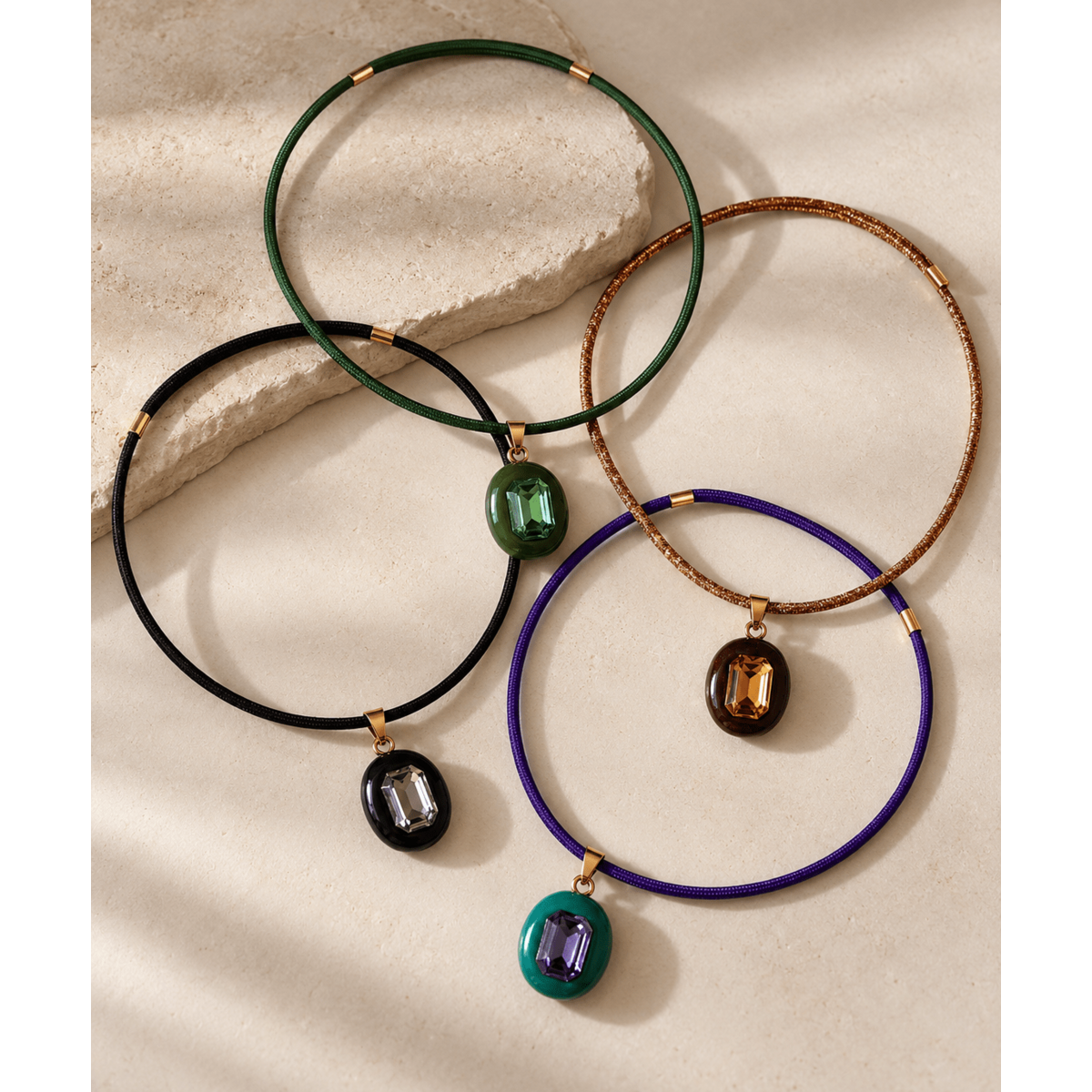 Imperfectly Precious Magnetic Choker -Swarovski Crystal