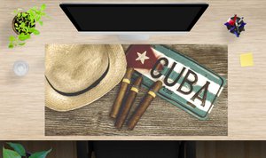 Cuban cigarillos - desk pad 100 x 50 cm