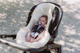 Baby footmuff for car seat or maxi-cosi - Merino wool