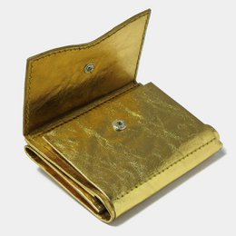 Minimal tegnebog Gold Sun - afslappet papir lavet af papir med et gyldent gult look