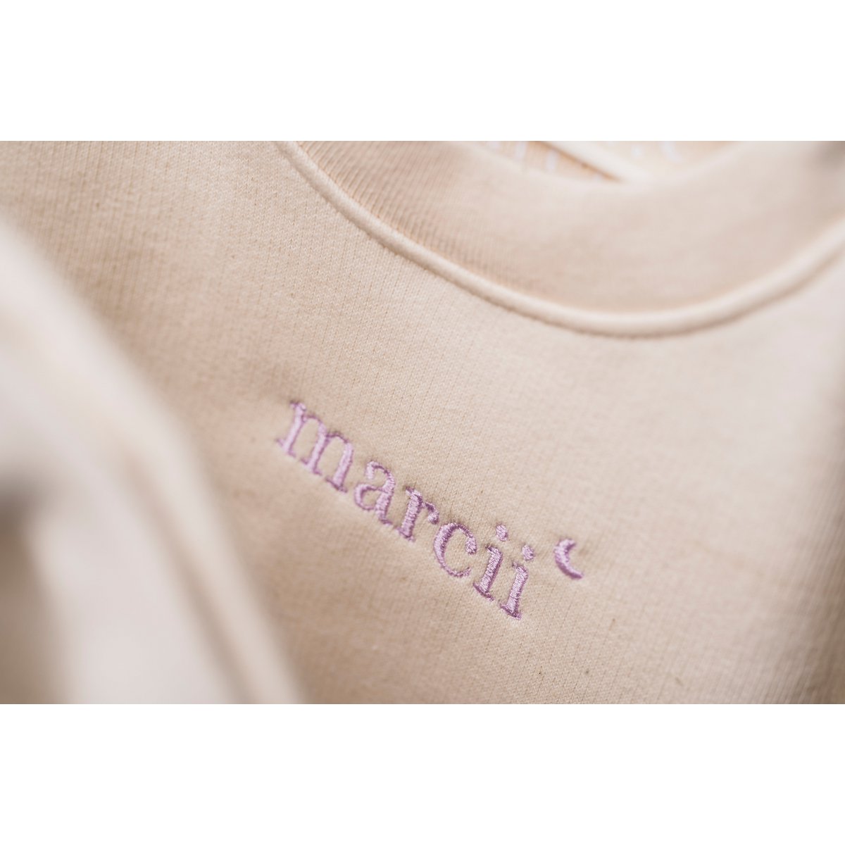HOODIE "PureNature" - embroidery lilac