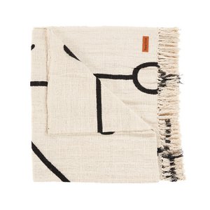 The Evil Eye Bed Throw - Natural Black