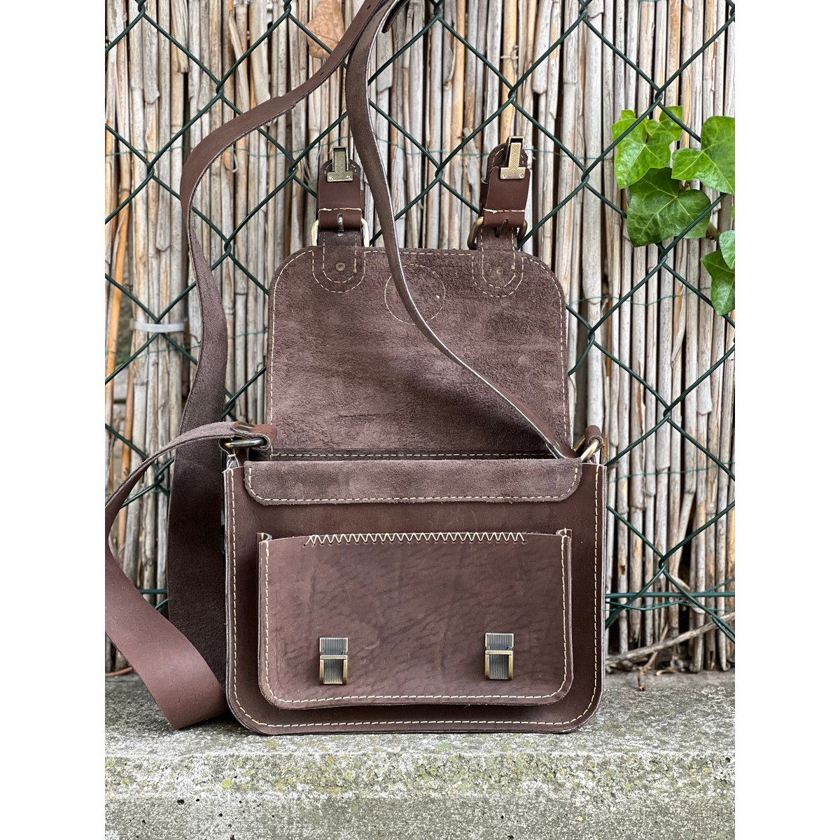 Handmade Genuine Leather Crossbody Bag