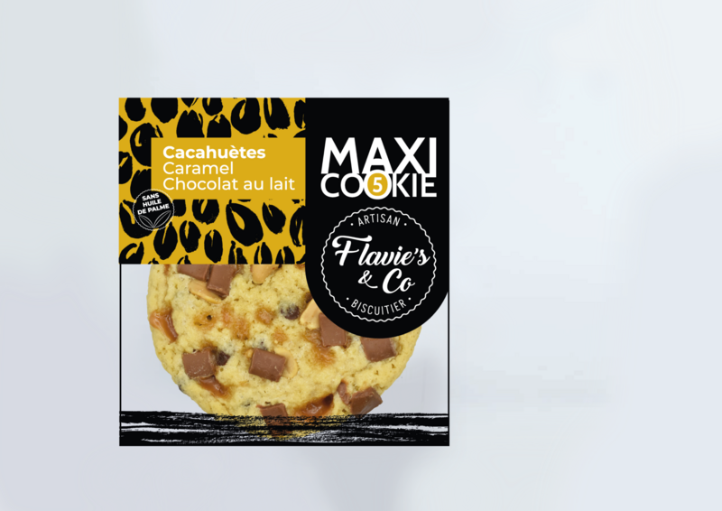 Maxi Cookie peanut - karamel - mælkechokolade