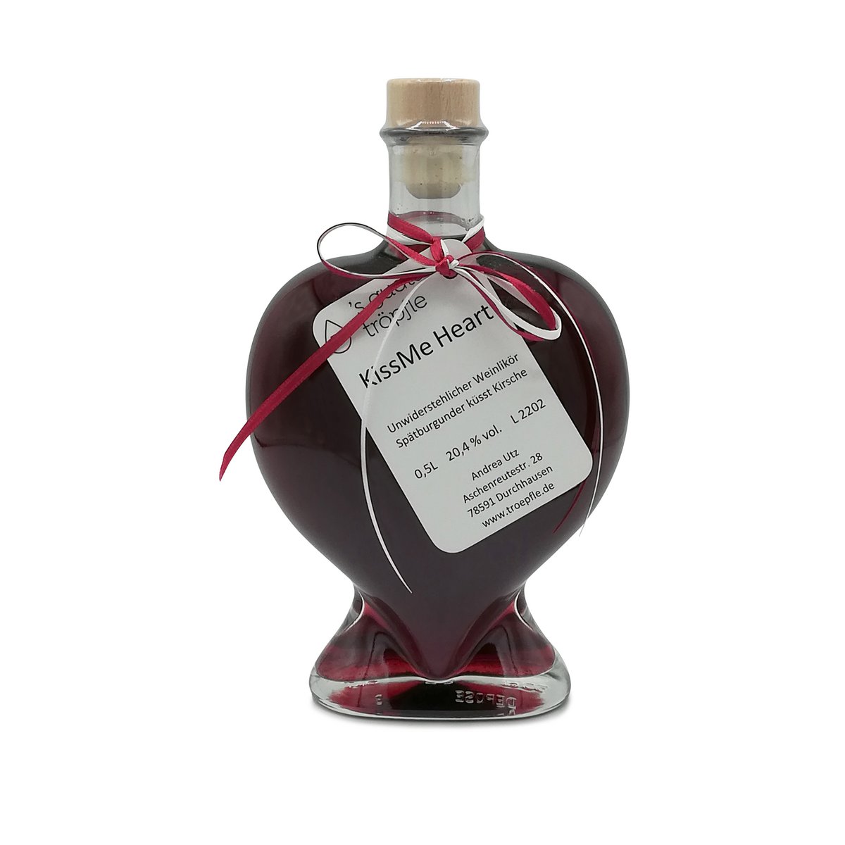 Likier Kiss Me Heart - Likier Wino/Wiśnia 20,4% obj. 500ml