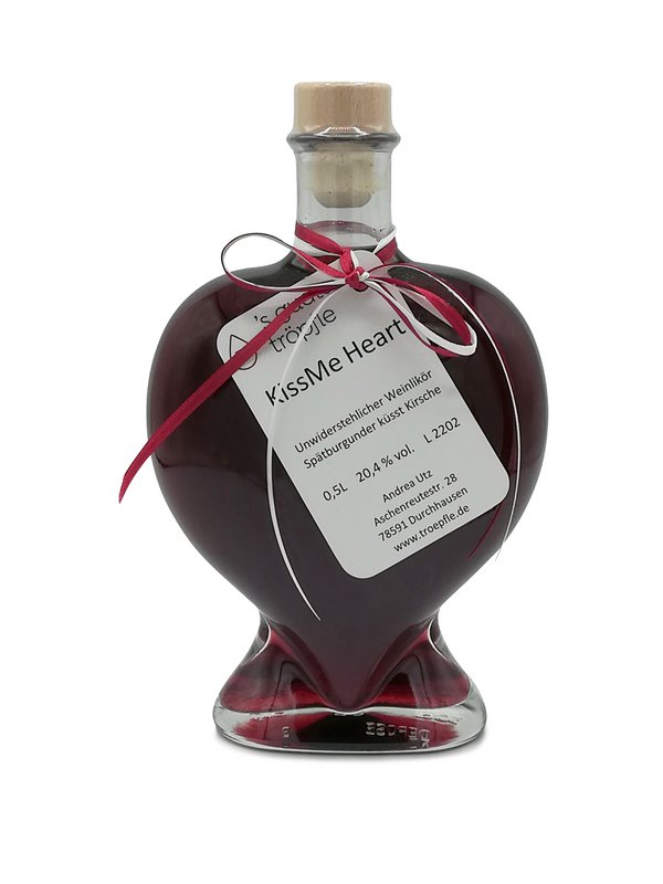 Kiss Me Heart Liqueur - Liqueur de Vin/Cerise 20,4% vol. 500 ml