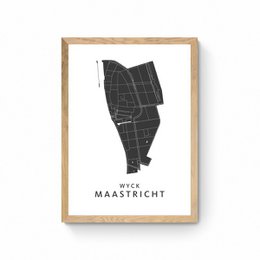 Maastricht - Wyck - Carte du quartier Poster
