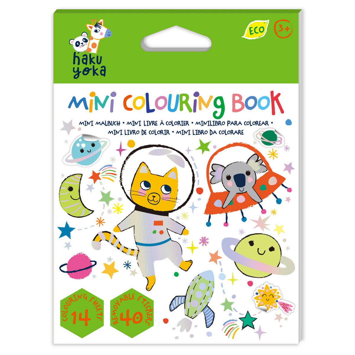 Mini libro para colorear - Espacio