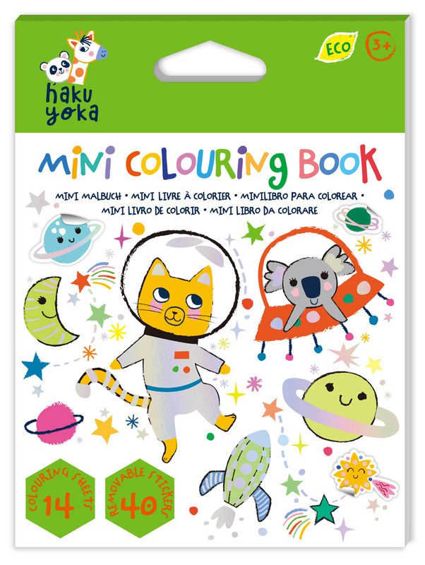 Mini livre de coloriage - Espace