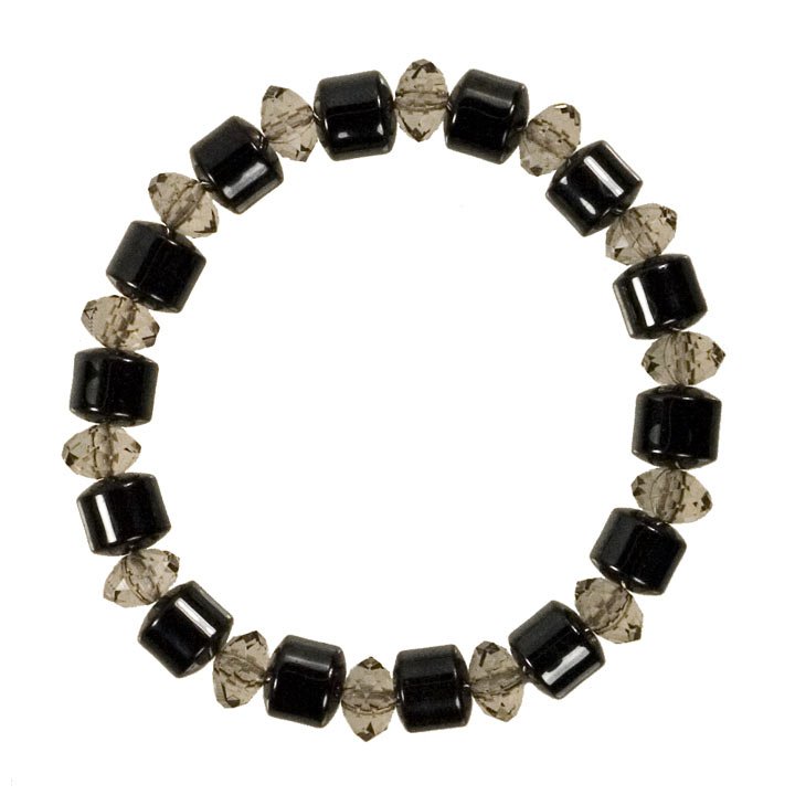 Hematite bracelet "Diamond", brown
