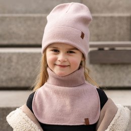 Calentador de cuello Dickie para niños de punto de merino y cachemira