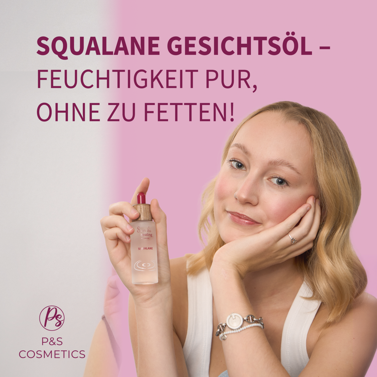 Squalane Gesichtsöl aus 100% biobasiertem Zuckerrohr
