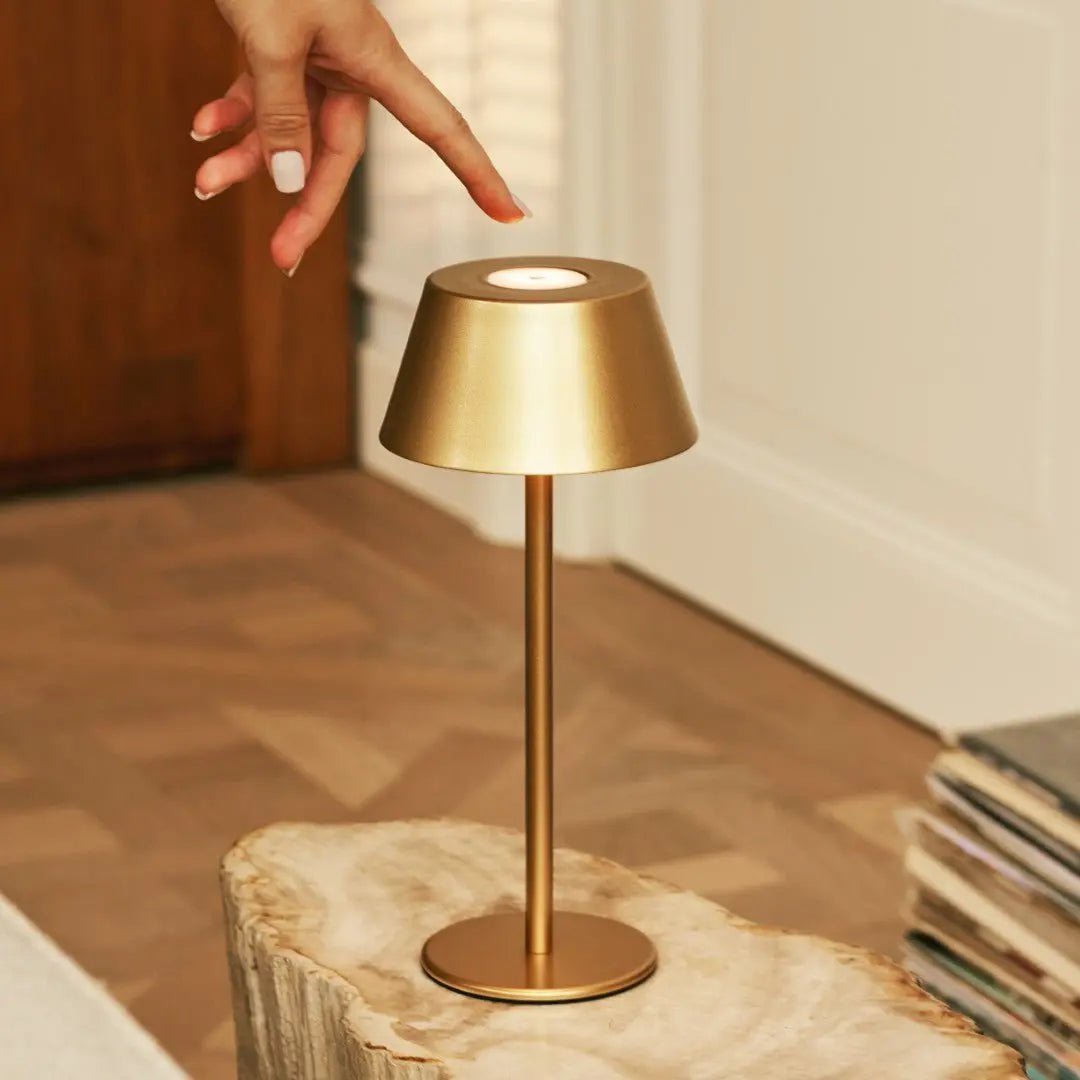 Milou Gold Rechargeable Table Lamp