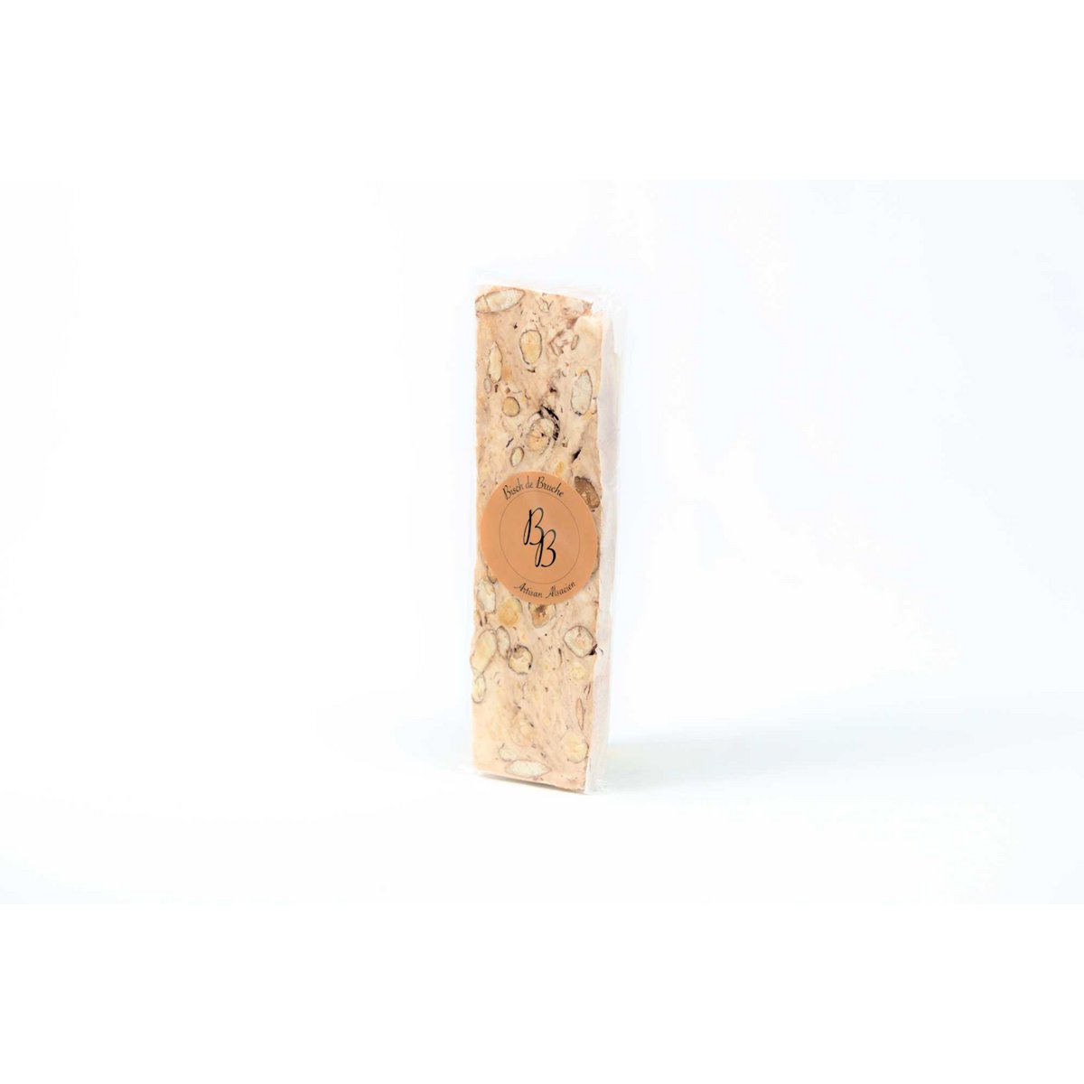 Nougat mit Honig, Mandeln, Schokolade und Haselnüssen (100g Riegel)