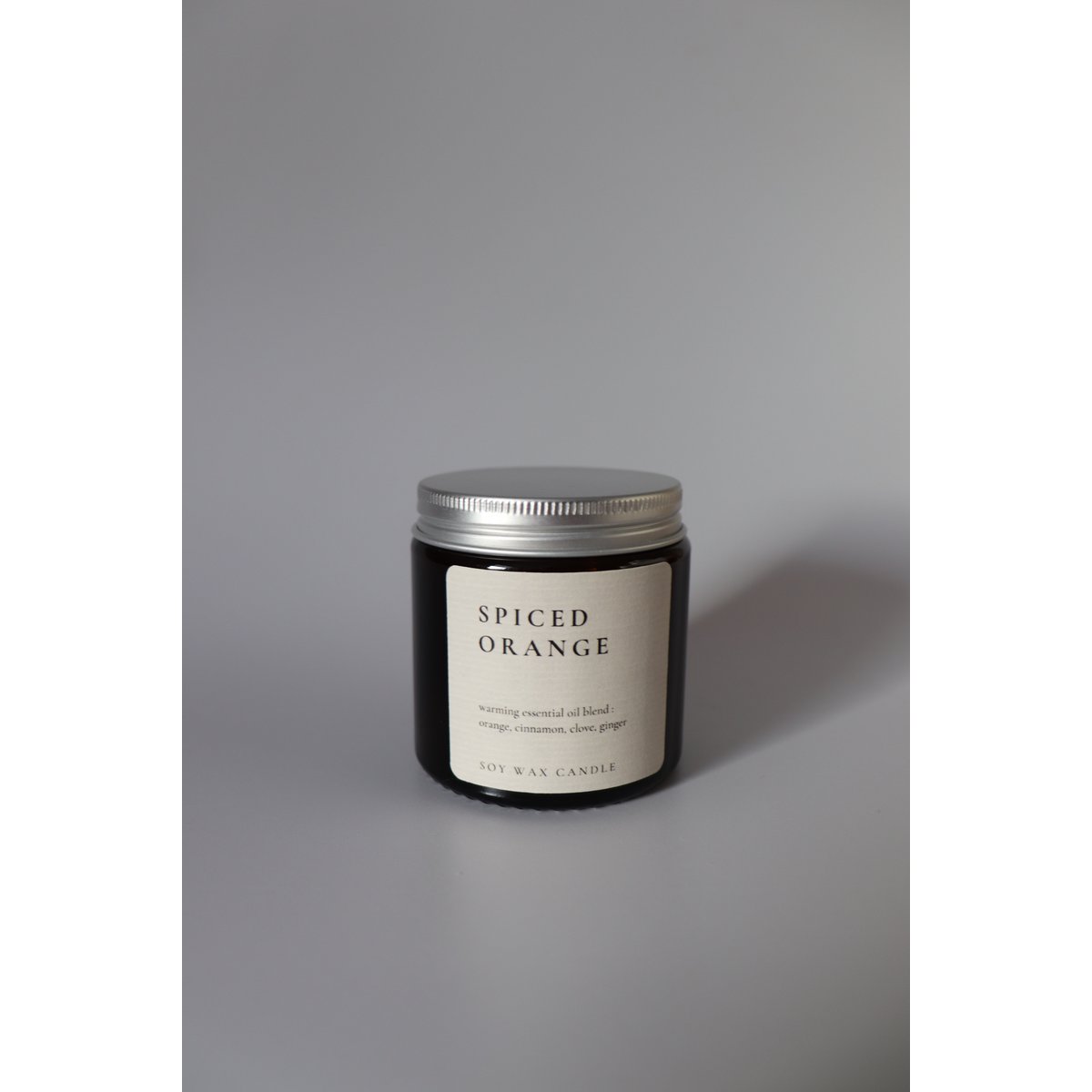 Spiced orange, natural soy wax candle with essential oils