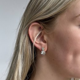 Ophelia Earpins Crystal - Gold