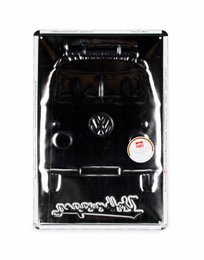 Volkswagen VW T1 Bus Metalskilt 20x30cm - Front/Blå