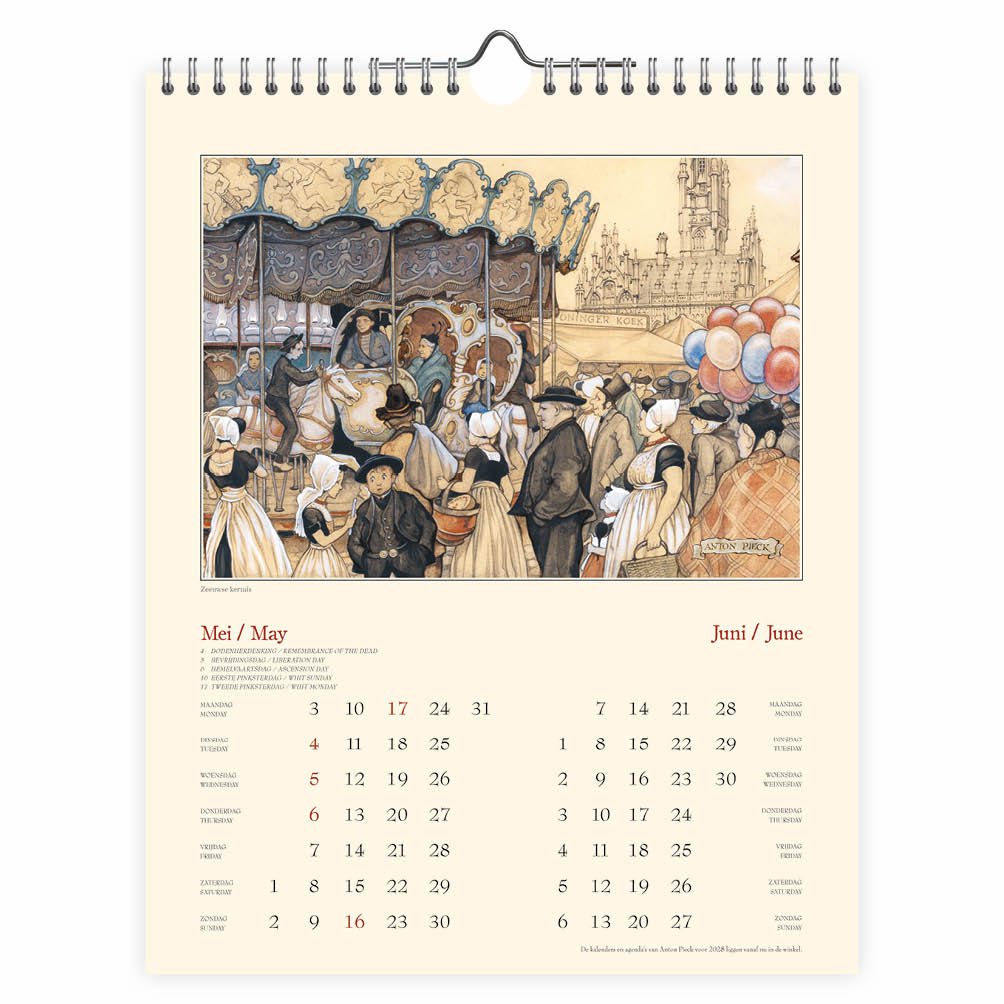 0013 Anton Pieck kalender Projector 2027