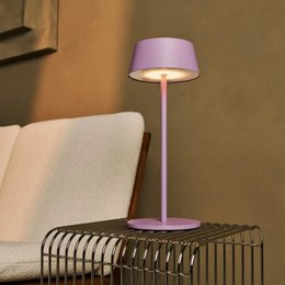 Lámpara de mesa recargable Hugo Violet Lila