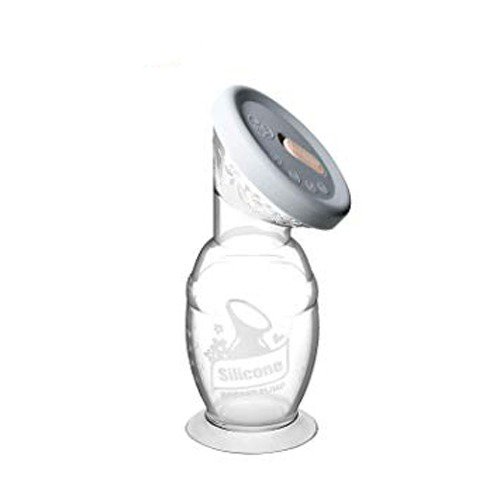 Haakaa 100% Natural Silicone Milk Collector 150ml + Gray Lid