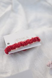 Skinny No plastic Elastic Linen Scrunchies - Linen Hårbånd